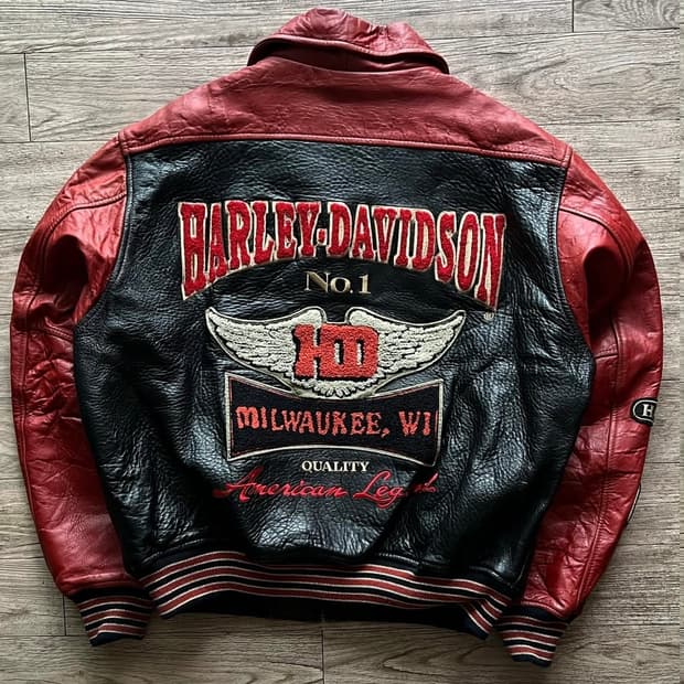 90s Harley Davidson Leather Jacket