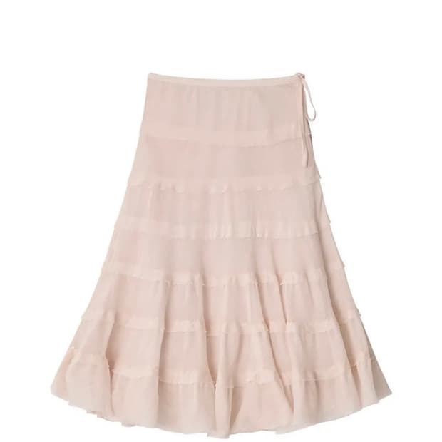콜로신스 스커트 Nora shimmering skirt apricot