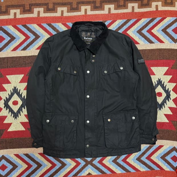 Barbour 바버 인터네셔널 듀크 왁스 자켓 블랙