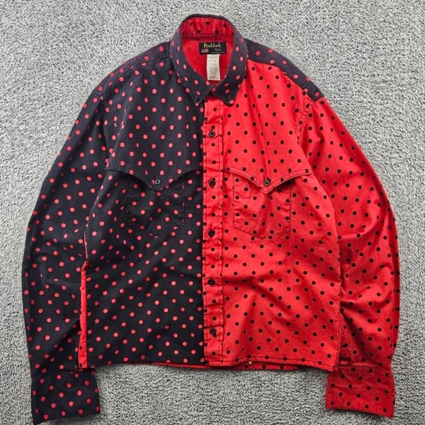 USA RUDDOCK 크롭 커스텀 도트 셔츠 ( M ) / 11514