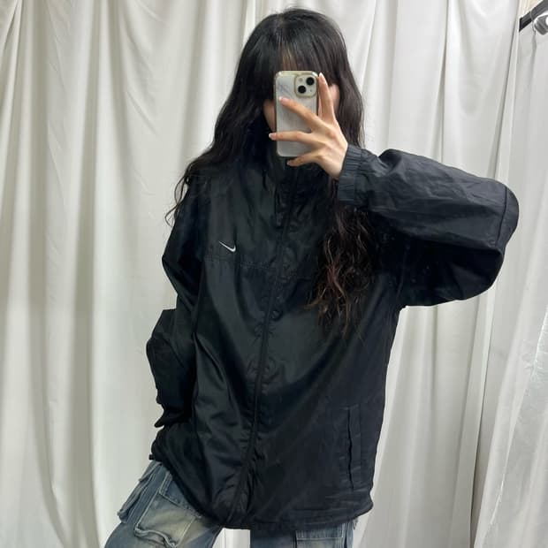 Nike black windbreak jacket