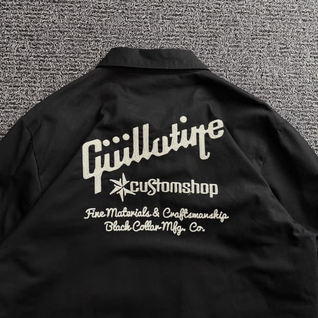 길로틴 아티산 빈티지 아카이브 블랙 워크 자켓 3486