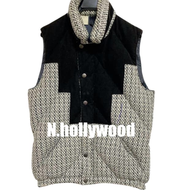 N.hollywood 헤링본 다운베스트