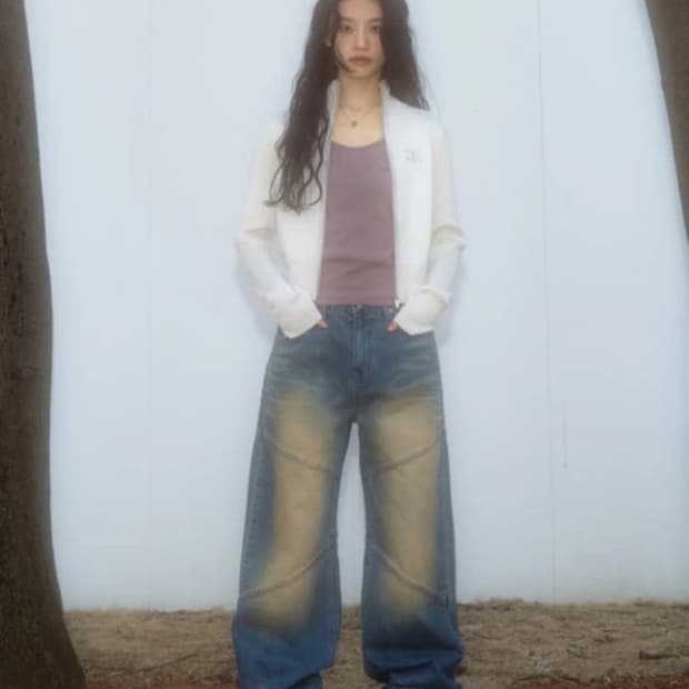 애즈온 TAFFY WASHING PANTS / DENIM M사이즈