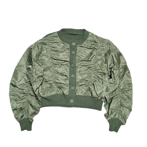 아줄 바이 마우지 ma1 스타일 도킹 가디건