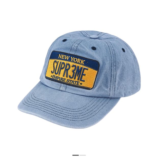 슈프림 데님캡