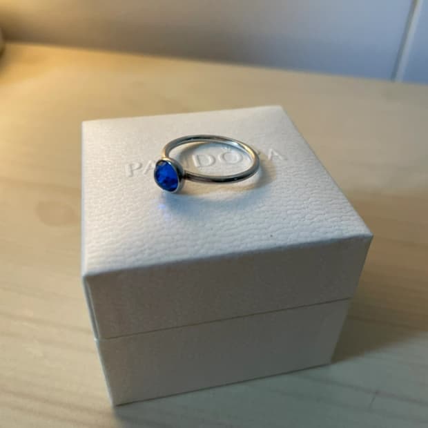 판도라 블루 스톤 은반지 (탄생석 12월반지) 사이즈52