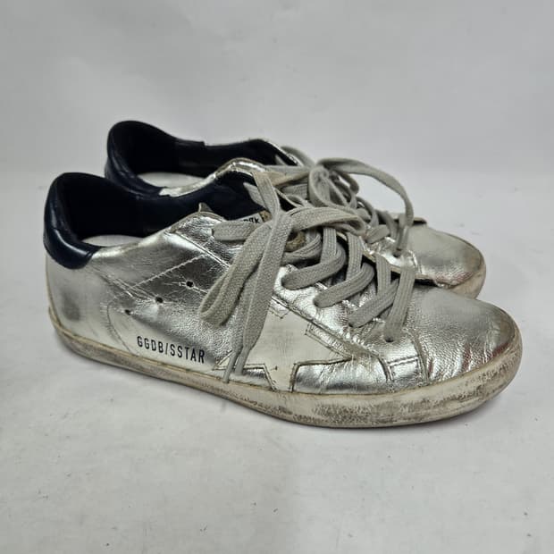 골든구스 GGBD/SSTAR 실버 스니커즈35 225mm