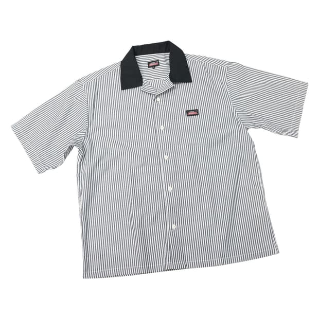 Dickies 디키즈 빈티지 히코리 스트라이프 오픈칼라 워크 셔츠 2L