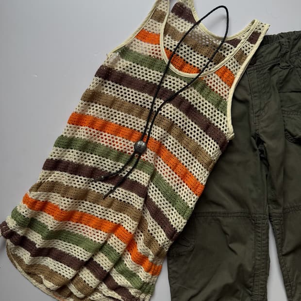 Punching Stripe Sleeveless 0341