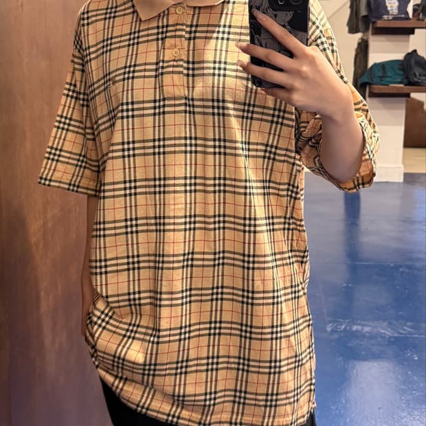 Burberry 버버리 노바체크 반팔 카라티