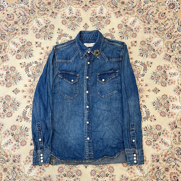 레미릴리프 웨스턴 데님 셔츠