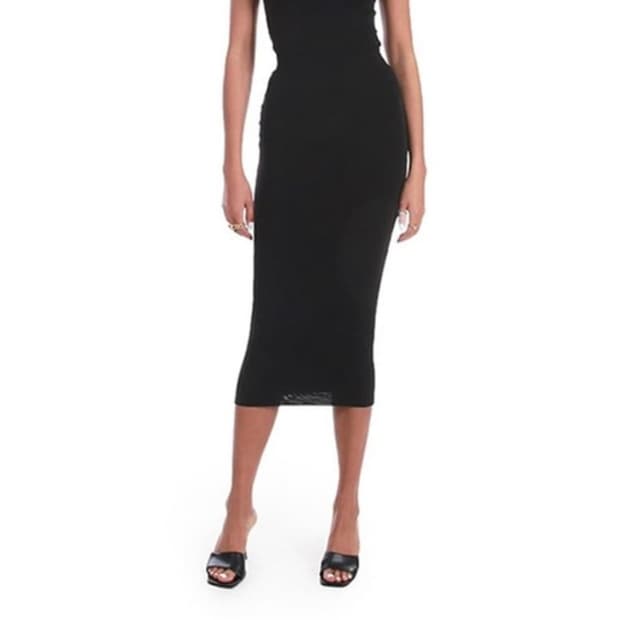 배드블러드 에고 심리스 펜슬 스커트 블랙