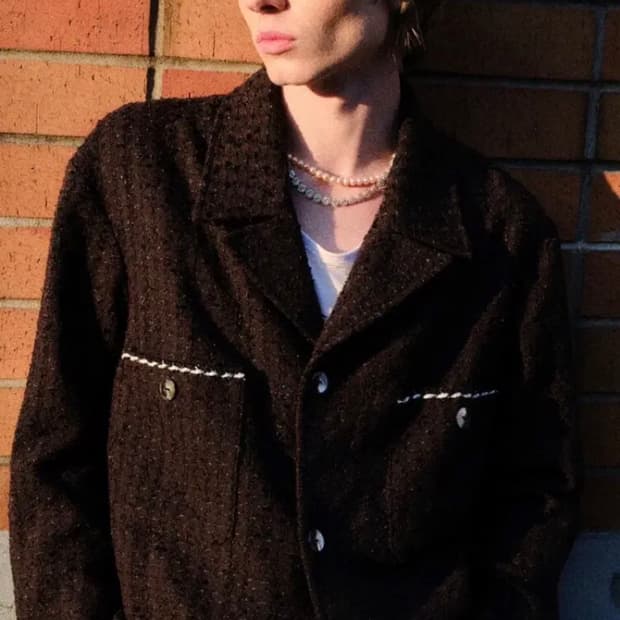 [구매] 크러쉬어게인 Pyjama tweed jacket / M