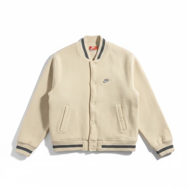 나이키 바시티 자켓 아이보리