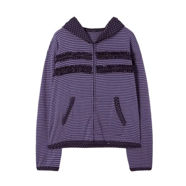 바니쉬먼트 후드집업 퍼플