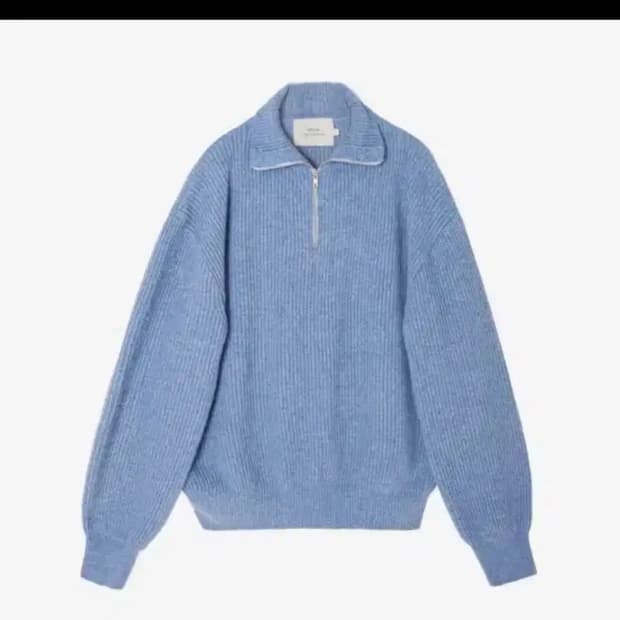 마티스 더 큐레이터 니트집업 블루 2