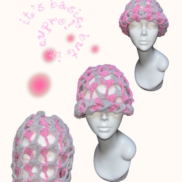 [Basic Line] Lace trap beanie