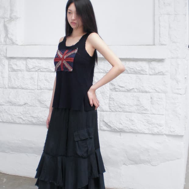 COMME des GARÇONS union jack sleeveless