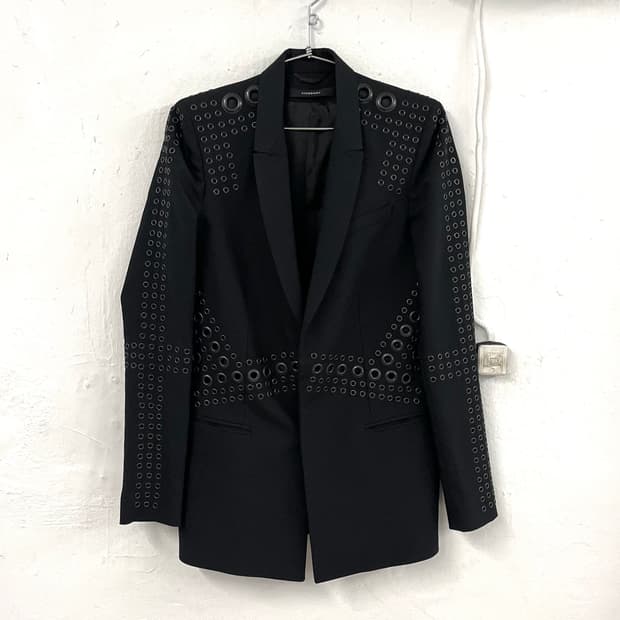 지방시 2011FW 리카르도 티시 스터드 아일렛 스모킹 자켓