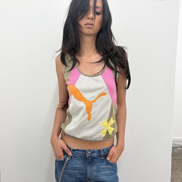 페이크 런던 x 퓨마 메쉬 패널 슬리브리스