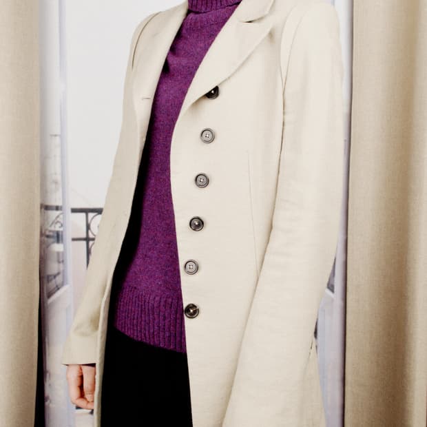 Wool Linen Single Coat