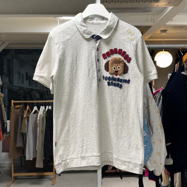 Rough 강아지 폴로셔츠