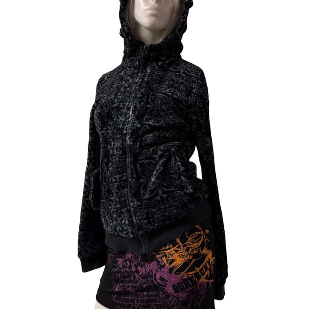 펑크st 플리스 후드집업