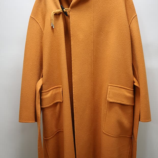 시스템 후드 캐시미어혼방 롱 코트 21년식 오버핏~ 한섬