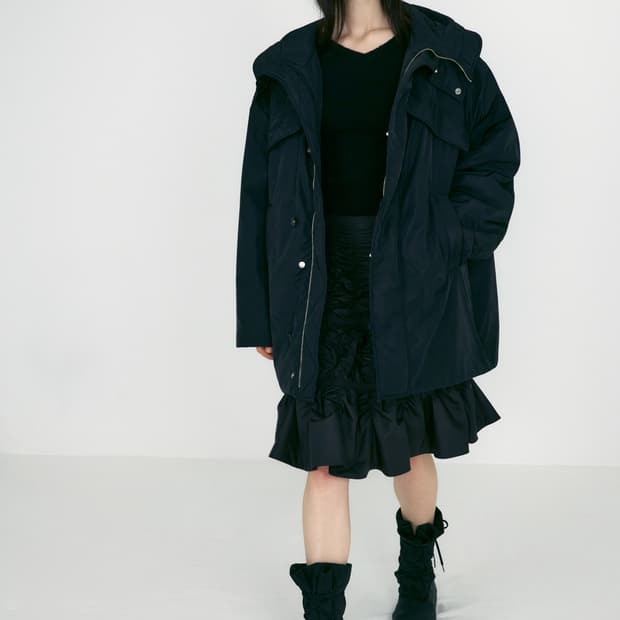 로우클래식 오버사이즈 후디드 파카s