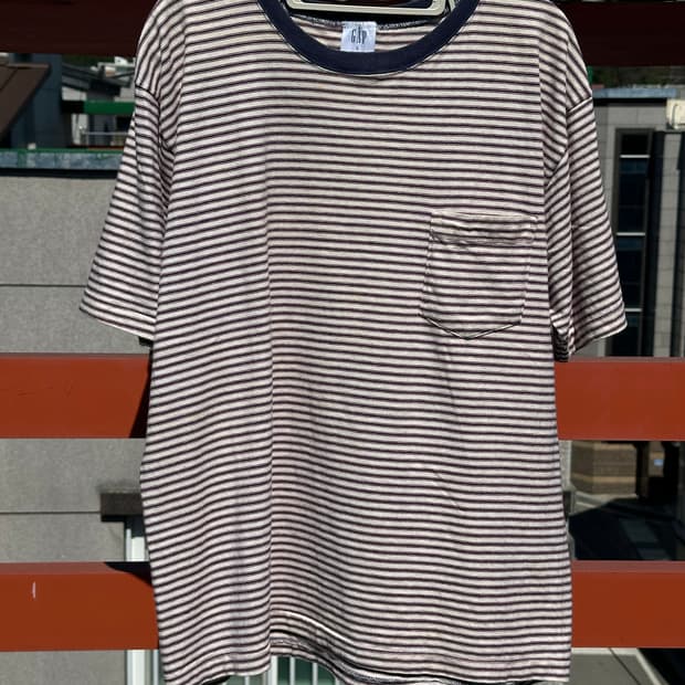 90s old gap border t shirt 올드갭 보더 티셔츠