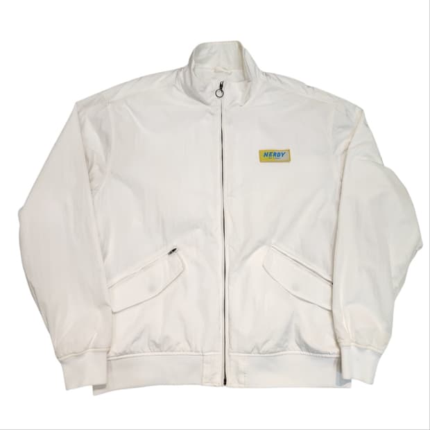 NERDY 화이트 바람막이 자켓 (L)