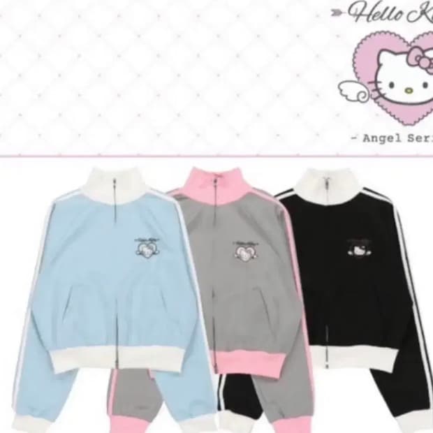 단종)스핀즈 키티 (엔젤키티) 져지 (자켓) 블루/ 블랙