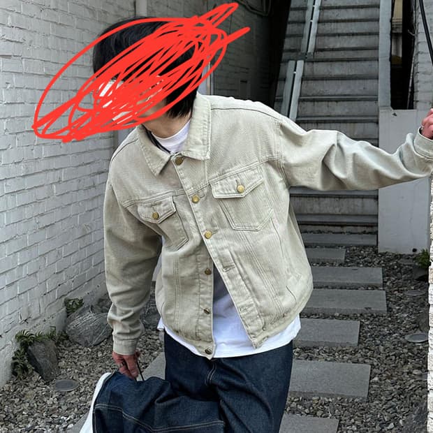 크롭핏 트러커자켓