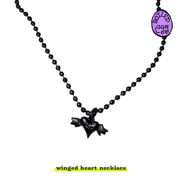 winged heart necklace