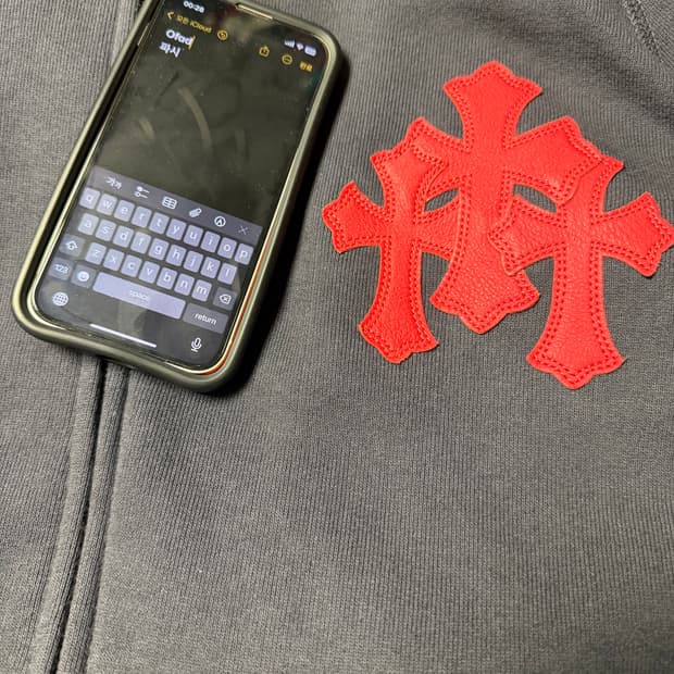 크롬하츠 페이퍼잼 후드집업 L