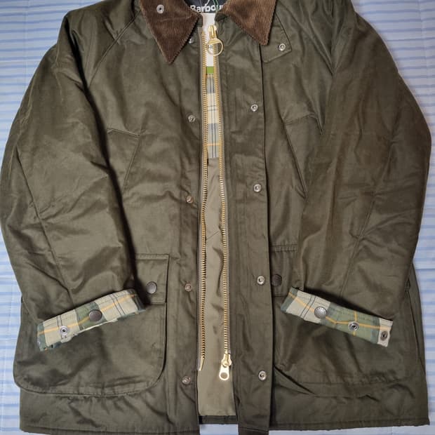 바버 프릭스스토어 별주 논왁스자켓 비데일 인슐레이션 38사이즈