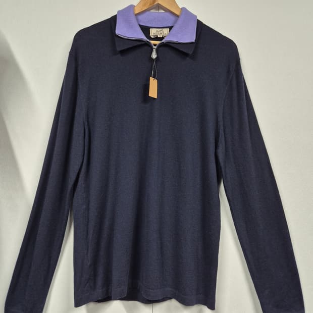 105 정품 에르메스 케시미어 경량 니트 티셔츠 