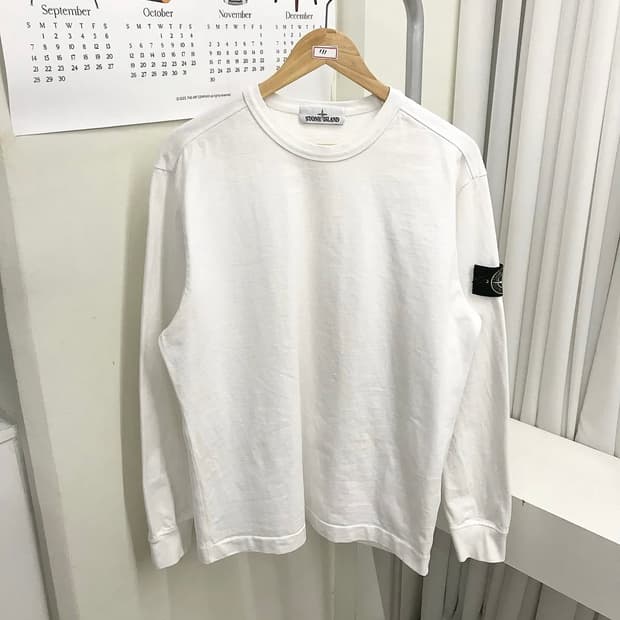 스톤아일랜드 크루넥 롱슬리브 긴팔티