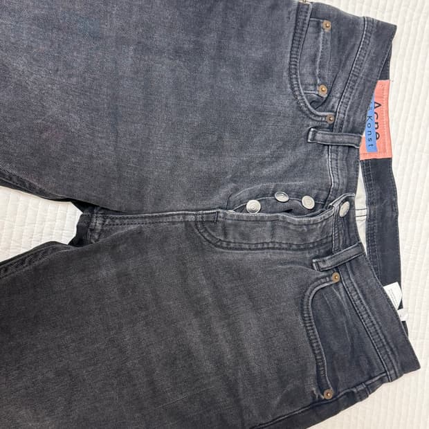 Acne Studios Blå Konst River Used Blk