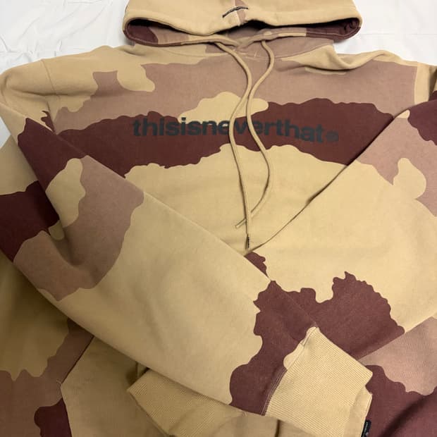 디스이즈네버댓 카모후드티 M