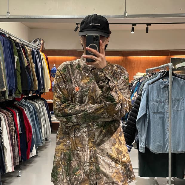 빈티지 리얼트리 플리스 셔츠   