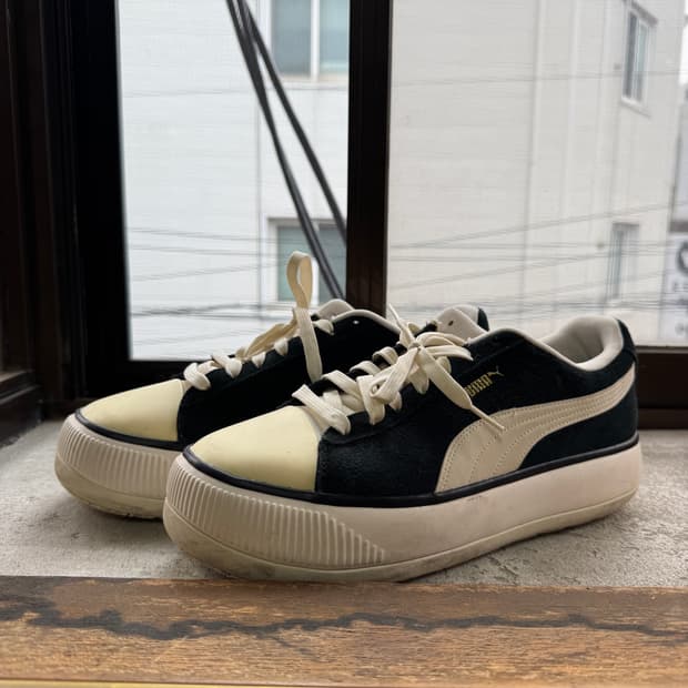 퓨마 스웨이드 플랫폼 블랙 290mm