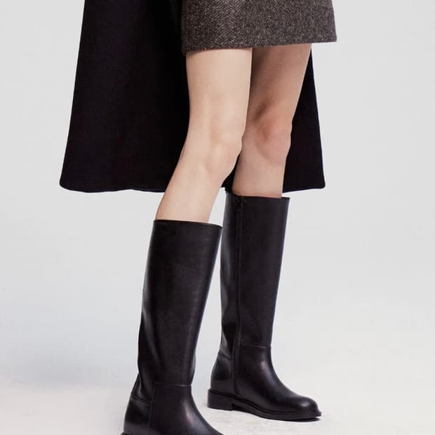 코모레비뮤지엄 와이드 클래식 롱부츠