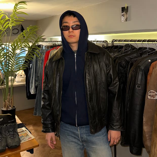 90’s London Fog genuine leather bomber 