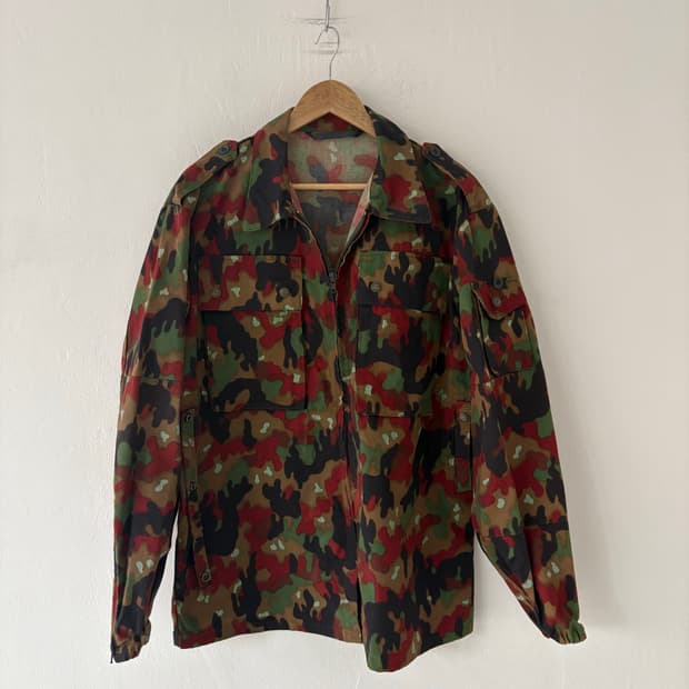 80's Swiss Army M83 Alpenflage Field jac