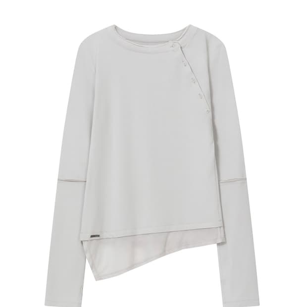 미세키서울 Slash button layered long sleeve