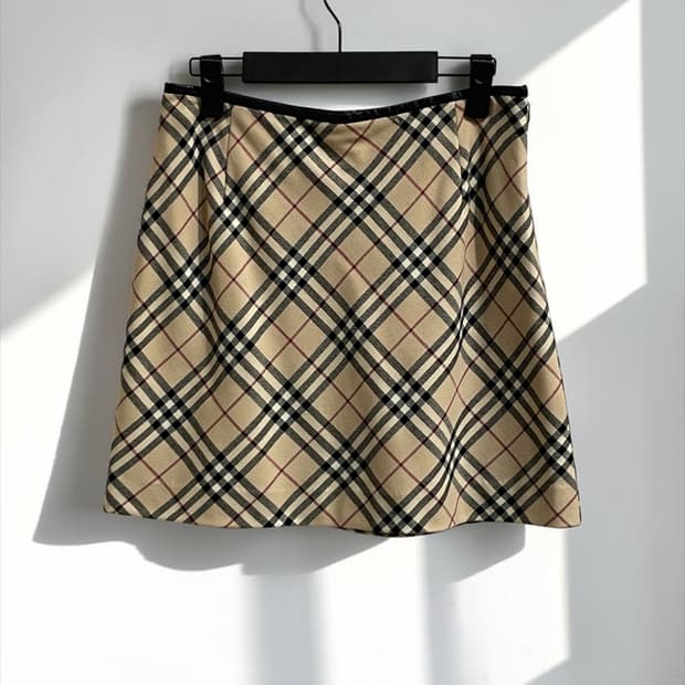버버리 런던 노바 체크 미니 스커트