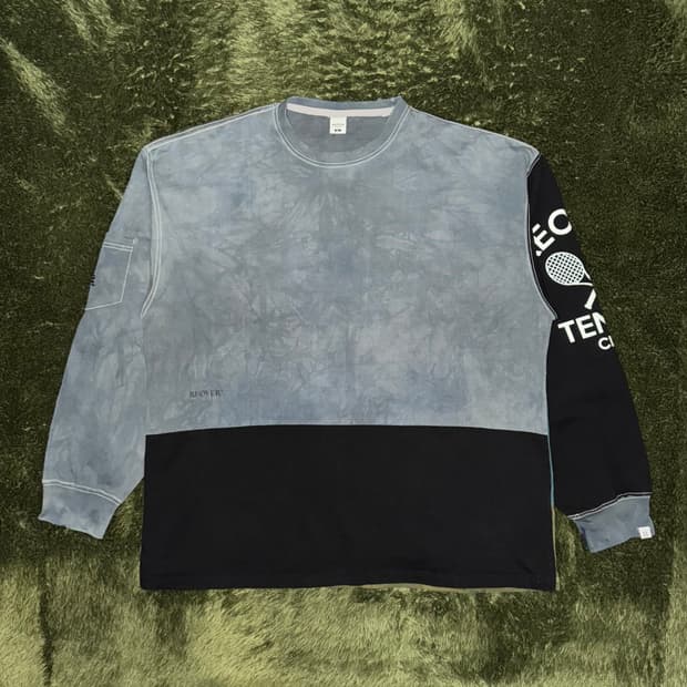 [XL] 리오버 핸드 다잉 리워크 트리플 스티치 롱슬리브