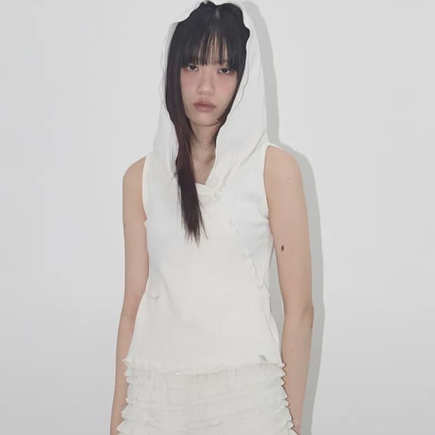 팬시클럽 버드 카울 슬리브리스 (IVORY) F25QB112